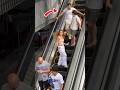 Dancing in Public 😂 "Paint Town Red" on the Escalator | Andra Gogan