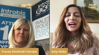 Amy Sinha at Introbiz Global Summit in March 2021