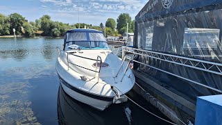 Der Rhein, zwischen  km 312 - 394 mit dem Motorboot.