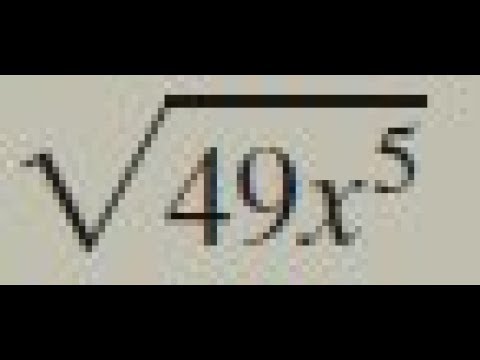 sqrt(49x^5), square root of 49x^5 simplify