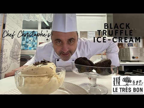 French Cooking Classes with Chef Christophe - BLACK TRUFFLE ICE-CREAM