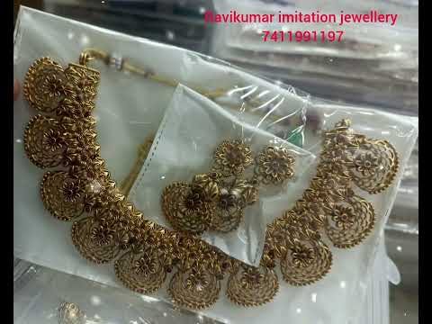 #Trendly Premium quality Choker necklace Set @Ravikumar imitation jewellery