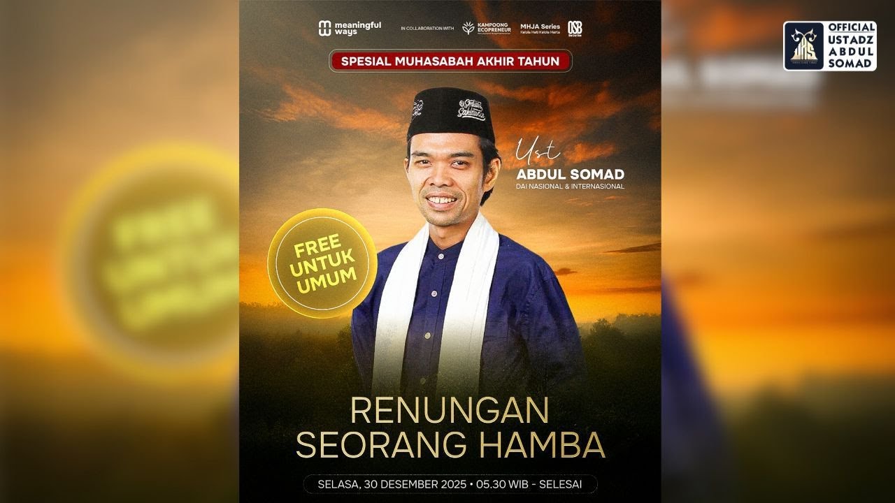 LIVE | Renungan Seorang Hamba | Muhasabah Akhir Tahun | Ustadz Abdul Somad