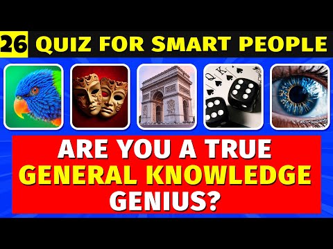 Tough General Knowledge Quiz That 90% Can’t Finish | Brain Gym 26