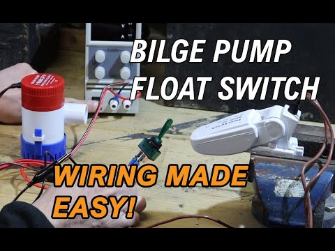 How do you wire a bilge pump?  We show how to wire in a manual 12V bilge pump with a float switch