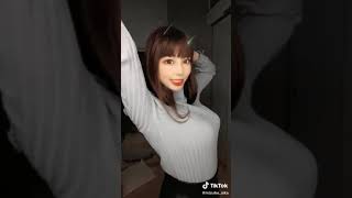 【おっぱい】 tiktok 可愛いダンス 地震が起きるほどの揺れを感じますｗ