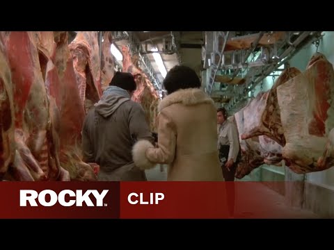 Rocky Balboa Trains In The Meat Locker