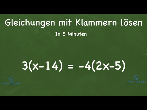 Gleichungen mit Klammern lösen