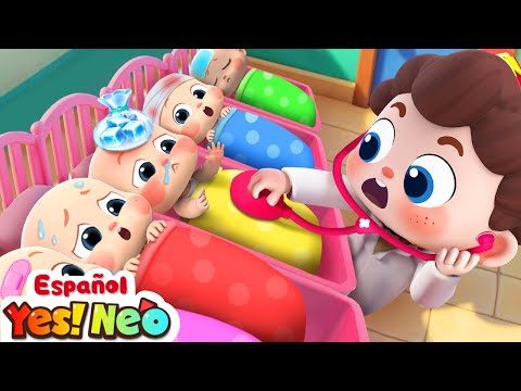 Diez Bebecitos Están Enfermos | Yes! Neo - Canciones y Caricaturas para Niños