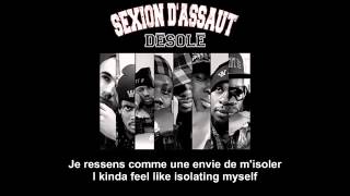 Désolé   Sexion d'assaut   French and English subtitles