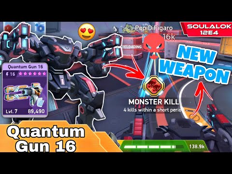 Quantum Gun 16 Unlock | Panther With Quantum Gun 16 | Mech Arena