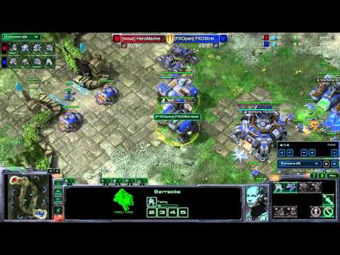 SeKo Starcraft - Mouz HeroMarine vs FXO Strelok - Game 2 - Widow Mine Rush - Pro SC2 HOTS Replays