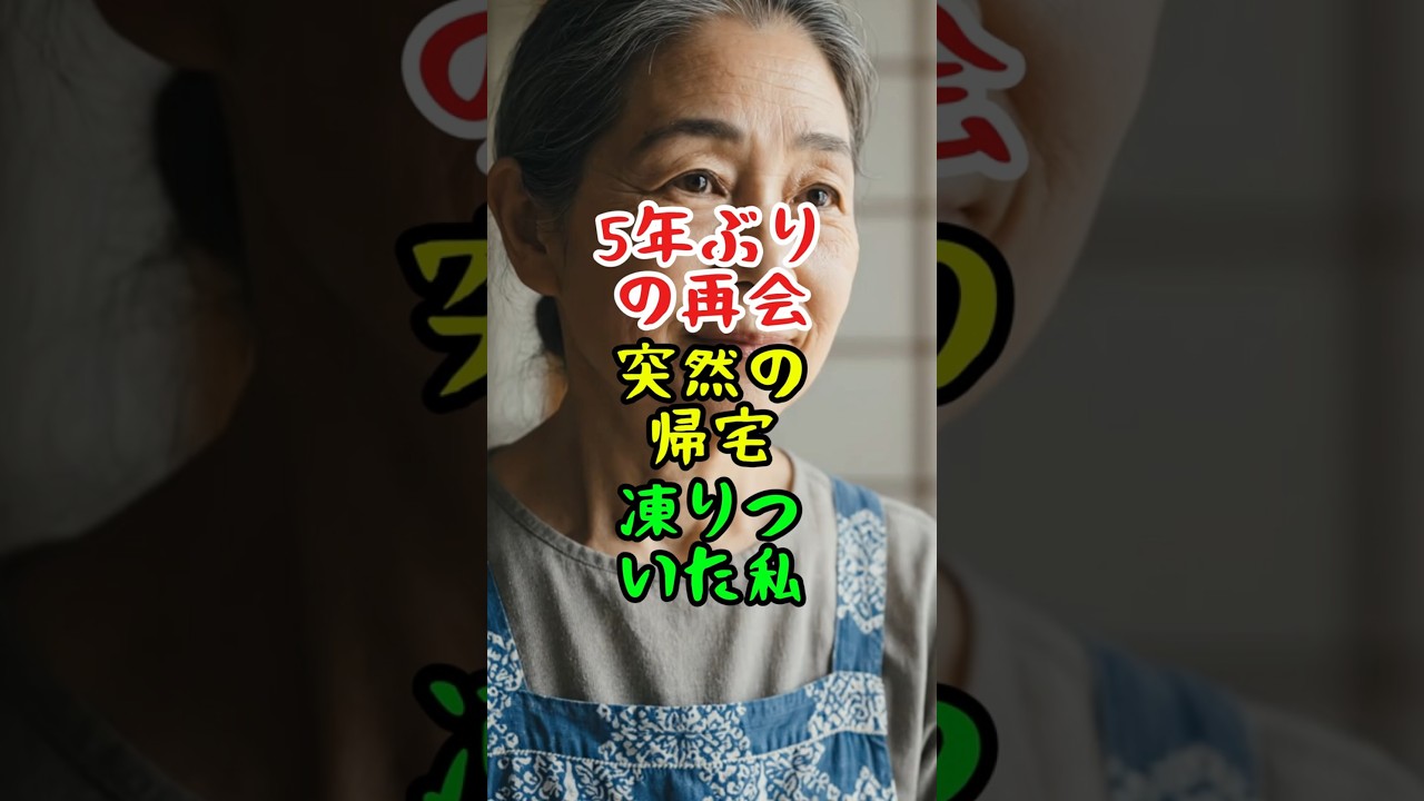 5年間、何の連絡もなかった息子が突然帰ってきた…私はただ立ち尽くした。