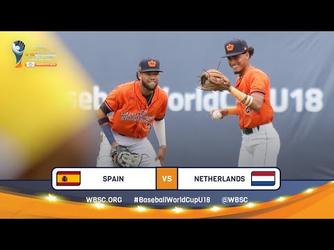 HIGHLIGHTS – Game 20 – Spain vs. Netherlands – WBSC U-18 Baseball World Cup