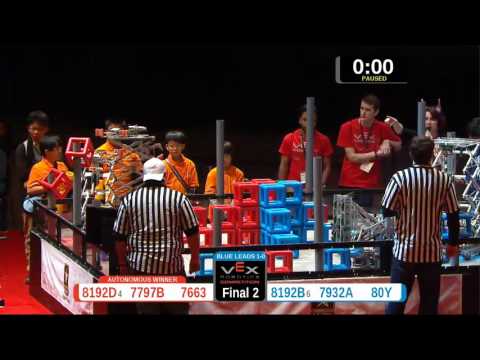 2015 VRC-MS Oppo Finals 2 -  (8192D 8192B) 74-Opportunity Div-VRC Middle School-VEX Worlds 2015