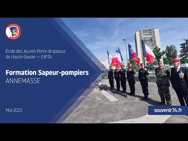 Vidéo École de Jeunes porte-drapeaux avec les Jeunes Sapeur-pompiers d’Annemasse id:hgOm0_nJXck