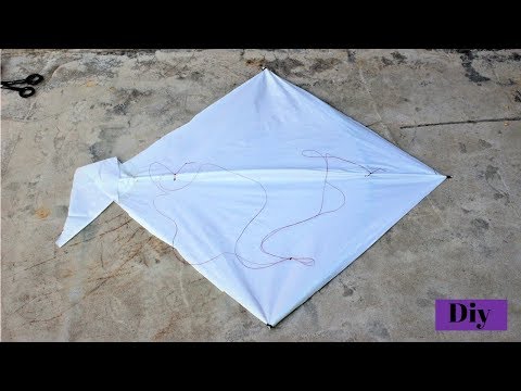 How to Make Gudda White Plactic Bag | Diy Idea Making Kite Video