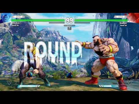 SFV~ Charlie (DJz3ro) vs  Zangief (Snafoo) HD