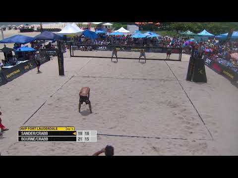 Fort Lauderdale 2022 | Bourne/Tr. Crabb vs. Sander/ Ta. Crabb | Men's Semifinal Court 1 | Pro Series