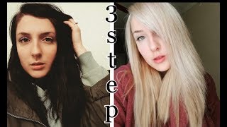 Black to Light Blonde | 3 Step Tutorial