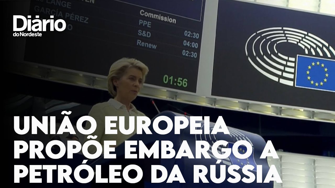 Imagem da notícia: União Europeia propõe embargo a petróleo em novo pacote de sanções contra Rússia