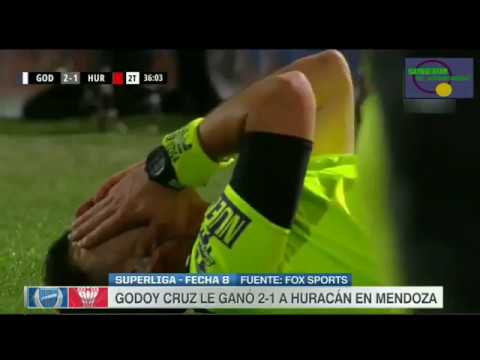 GODOY CRUZ 2 VS HURACAN 1 RESUMEN DEL PARTIDO FECHA 8