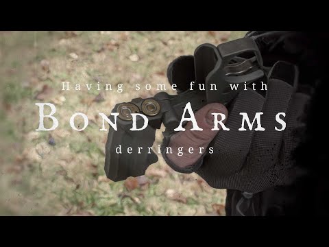 Having some fun with Bond Arms derringers.