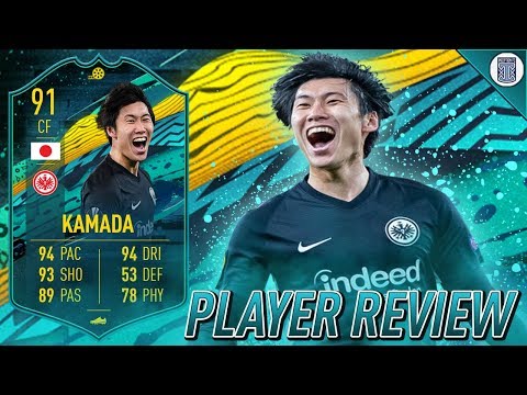 91 MOMENTS KAMADA PLAYER REVIEW! - IS HE WORTH UNLOCKING? - FIFA 20 ULTIMATE TEAM