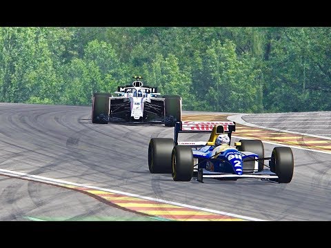 Williams F1 2018 vs Williams F1 1993 - Spa