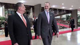 S.M. el Rey mantiene un encuentro con el presidente de la República de Costa Rica, Rodrigo Chaves