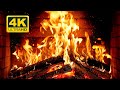 Cozy Fireplace 4K 12 HOURS Fireplace With Crackling Fire Sounds Crackling Fireplace 4K