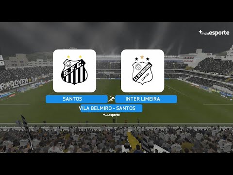 Santos x Inter de Limeira - Paulistão 2021 no videogame +maisesporte