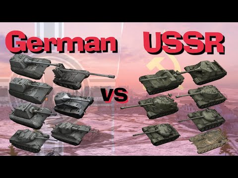 WOT Blitz Germany vs USSR || Tier 10 Face Off