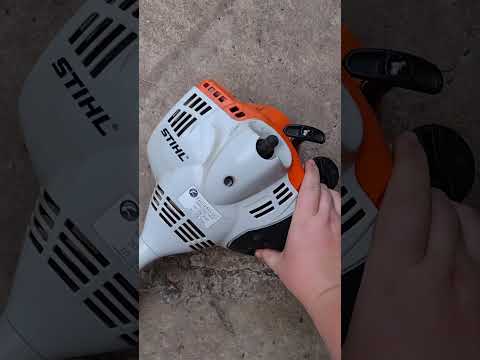 Stihl FS-56RC Weedeater cold start#stihl#weedeater