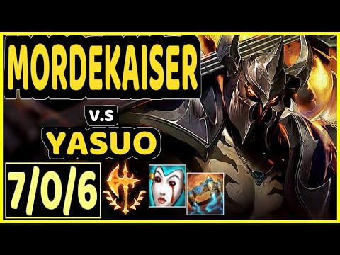 B4DD (MORDEKAISER) vs YASUO - 7/0/6 KDA MID GAMEPLAY - BR Ranked DIAMOND