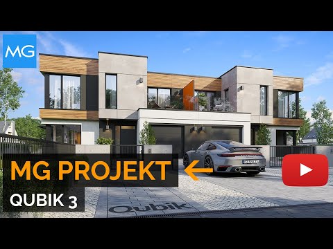 Projekt domu Qubik 3 MG Projekt - 151.83 m²