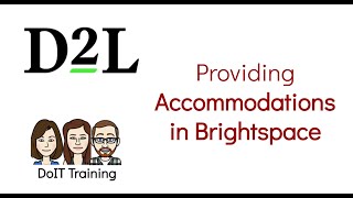 Accommodations in Brightspace