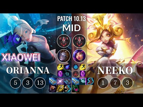 DMO Xiaowei Orianna vs Neeko Mid - KR Patch 10.13