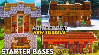 Minecraft: 3 Simple Starter Houses | 3 Different Biomes