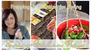 🪴Spring Garden Prep | Shopping for New Garden Supplies | Seed Sowing | 🍓Delicious Strawberry Salad