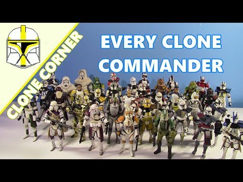 Clone Corner #46- Every CLONE COMMANDER Character Hasbro Made!