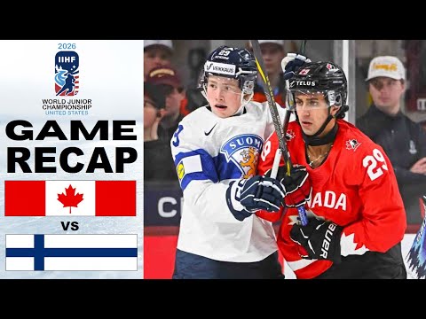 CANADA vs FINLAND HIGHLIGHTS | 2026 World Juniors