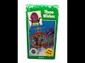 Barney Three Wishes Full 1992 Barney Home Video VHS