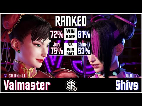 SF6 - Valmaster (Chun-Li) vs Shivs (Juri) in Street Fighter 6
