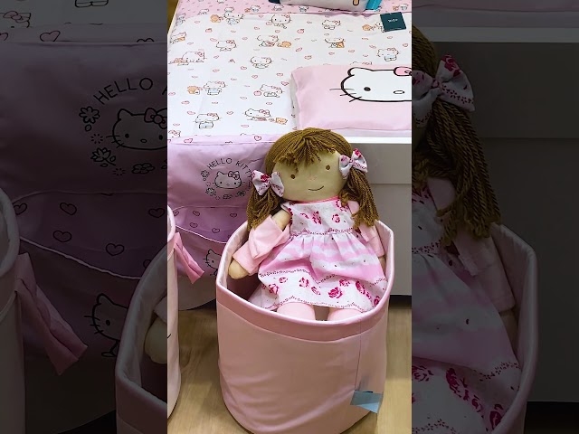KIT CAMA INFANTIL HELLO KITTY | Grão de Gente  #graodegente #hellokitty #enxoval