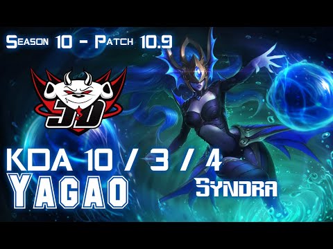 JDG Yagao SYNDRA vs SYLAS Mid - Patch 10.9 KR Ranked