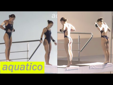 Divers Irene Pesce, Virginia Tiberti (Italy Team) at LEN 2022 - Platform Synchro