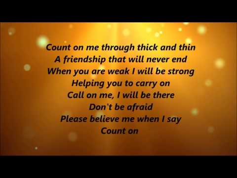 Whitney Houston and CeCe Winans - Count On Me (Lyrics)