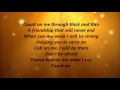 Whitney Houston and CeCe Winans - Count On Me (Lyrics)