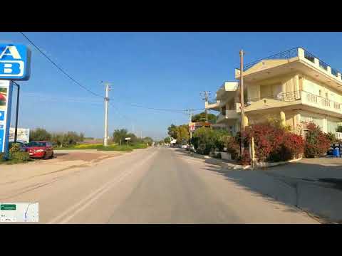 Driving in Greece, from Megara to Porto Germeno